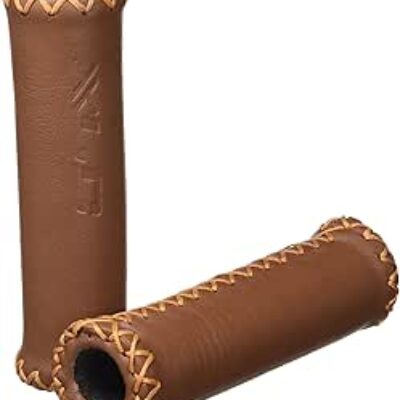 XLC GRIPS REAL LEATHER 128/92mm Brown