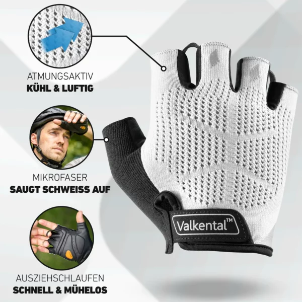 BikeRider Advanced - Profi Radhandschuh mit Gel Polster – Bild 3