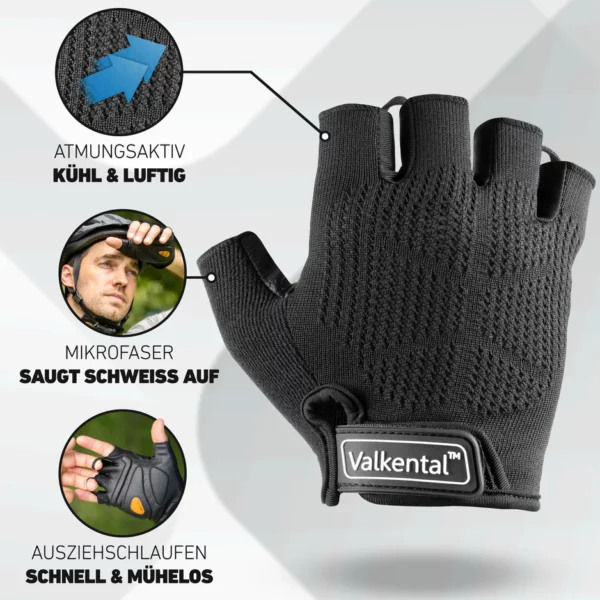 BikeRider Advanced - Profi Radhandschuh mit Gel Polster – Bild 4