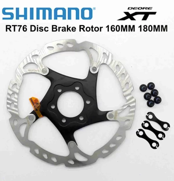 SHIMANO DISC BRAKE ROTOR SM-RT76 180mm DEORE XT