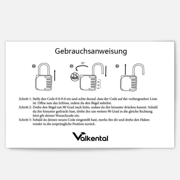 QuickLock - Zahlenschloss für ValkPro, ValkBasic, ValkOne & ValkOcean – Bild 5