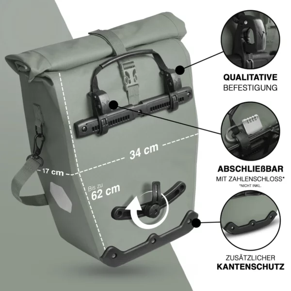 ValkOcean Gepäckträgertasche aus TPU Material – Bild 4