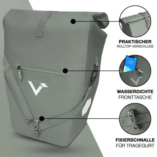 ValkOcean Gepäckträgertasche aus TPU Material – Bild 2