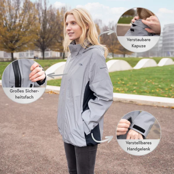 3in1 Smart Jacket - Wasserdichte Jacke mit Fleece Zipp-In - Damen – Bild 4