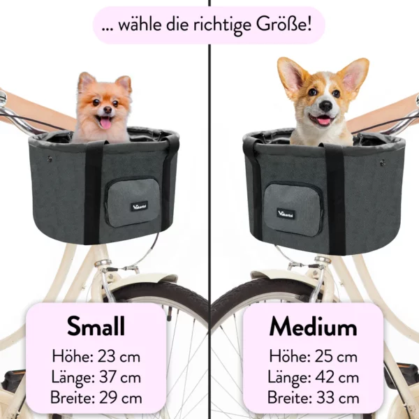 Fahrradkorb für Hunde - Medium – Bild 6