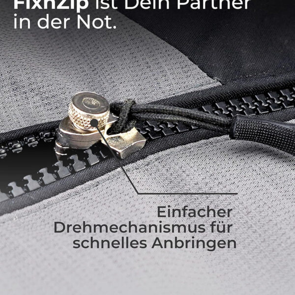 FixnZip - Reißverschluss Reparatur Zipper für ausgewählte Modelle - Größe: Medium – Bild 2