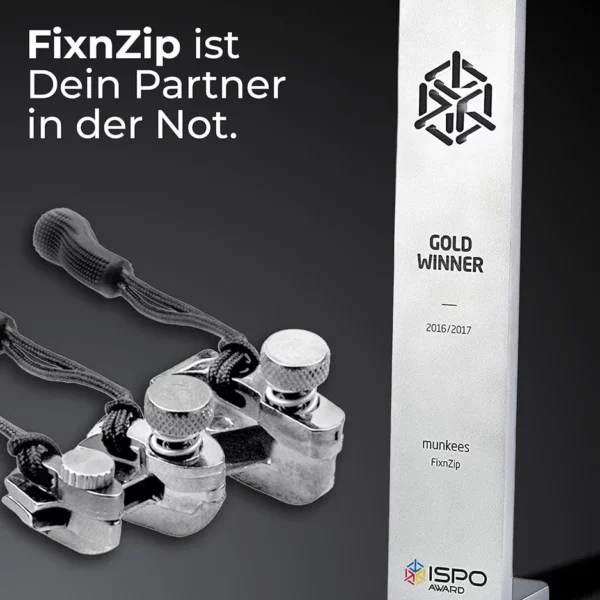 FixnZip - Reißverschluss Reparatur Zipper für ausgewählte Modelle - Größe: Medium – Bild 3