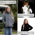 3in1 Smart Jacket - Reflektierende Jacke mit Fleece Zipp-In für Jungen & Mädchen – Bild 4