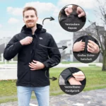 3in1 Smart Jacket - Wasserdichte Jacke mit Fleece Zipp-In - Herren – Bild 9