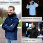 3in1 Smart Jacket - Wasserdichte Jacke mit Fleece Zipp-In - Herren – Bild 11