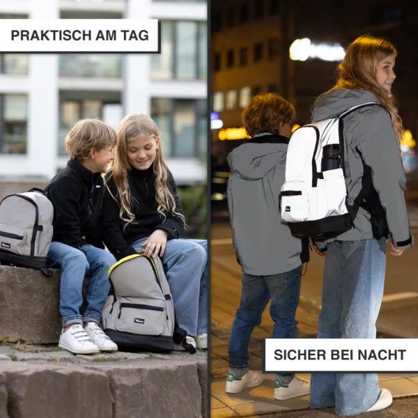Reflektierender Kinderrucksack für Schule und Kindergarten – Bild 2