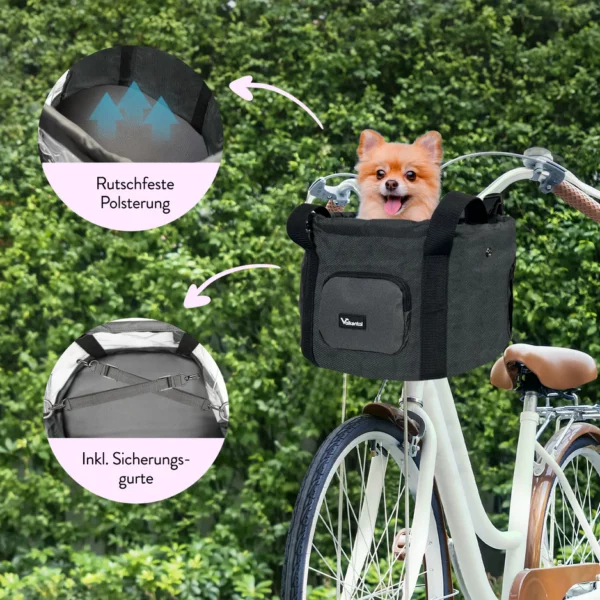 Fahrradkorb für Hunde - Small – Bild 3